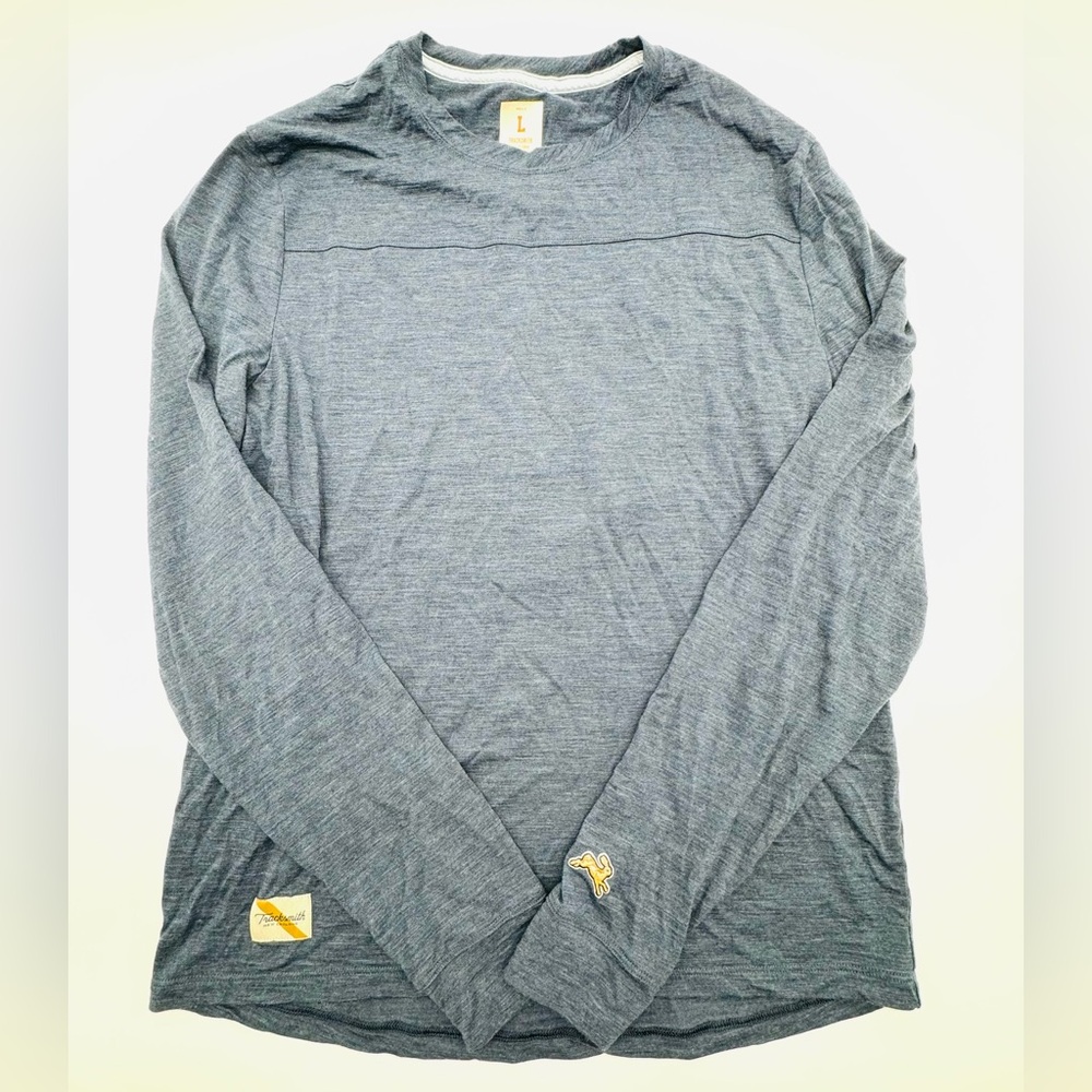 Size L - Tracksmith Harrier Long Sleeve Blue
